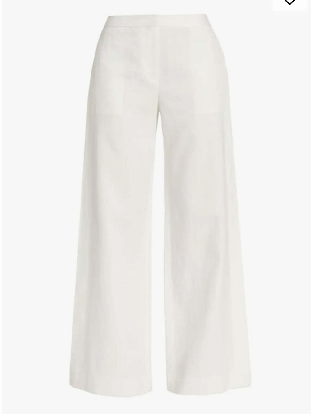 TWP Women's White Natalie Linen Cotton Wide-Leg Pants